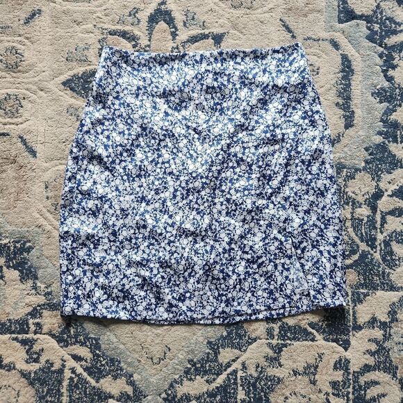 Zara blue Floral skirt - Picture 5 of 5